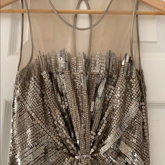 Parker front knot sequin beaded dress - Picture 3 of 8